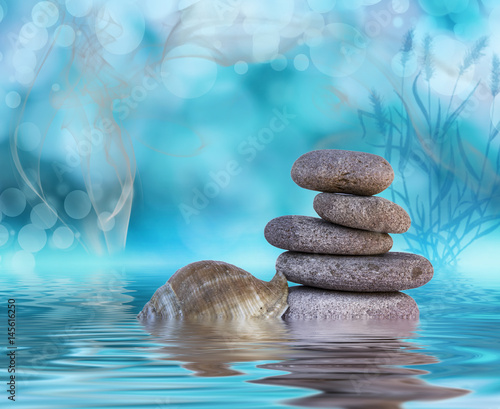 piedras en el agua