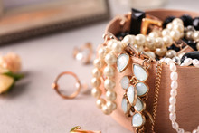 Jewelry Accessories In Box, Closeup