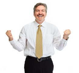 Wall Mural - Happy businessman.