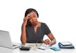 © grinny - tired business woman.