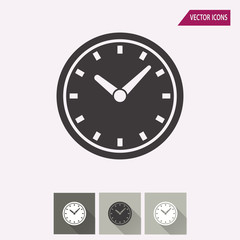 Poster - Clock - vector icon.