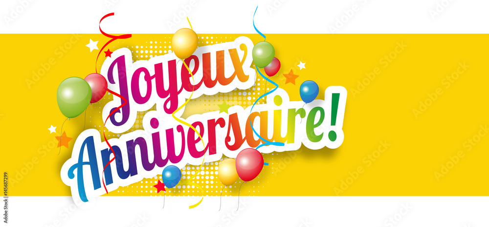Fotomural Joyeux Anniversaire Ref