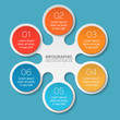 © vecarto - Vector infographic template, 6 options.