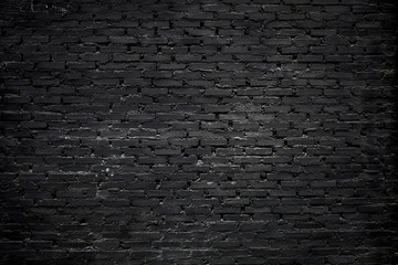 black brick wall