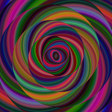 Colorful Ellipse Fractal Spiral Design Background