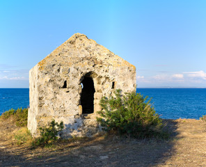 Poster - Old stone chapel on Zakynthos island, Greece