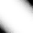 Vector corner design elements with halftone effect. Isolated on white.
