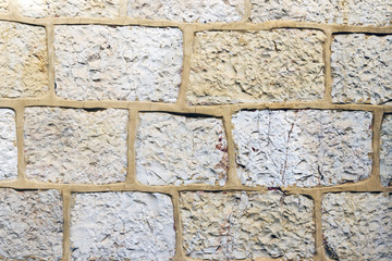 Wall Mural - Old wall made of the Jerusalem stone wall. Israel