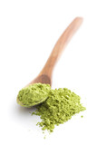Fototapeta Lawenda - Green matcha tea powder.