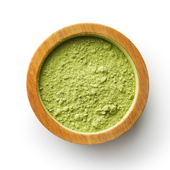 Wall Mural - Green matcha tea powder.