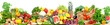 Leinwandbild Motiv Vegetables and fruits background