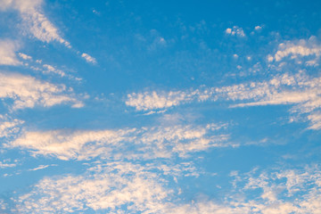 Blue sky with clouds