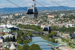 Tbilisi city center aerial view from cable car, Georgia