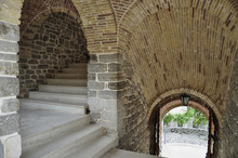 View Of The Entrance And Staircase In The Fortress Of Budva