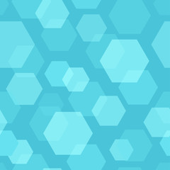 Wall Mural - Vector Background with Hexagon