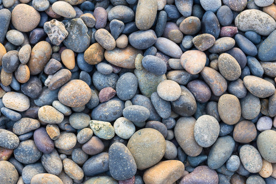 small sea stones, gravel. background. textures