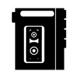 walkman cassette player icon vector illustration design