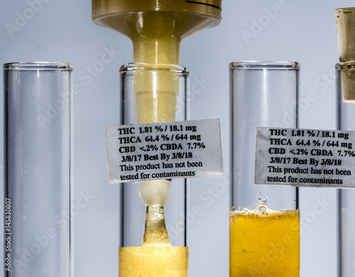 Glass Medical Tubes Of Thc Cbd And Other Cannabis Extracts Buy