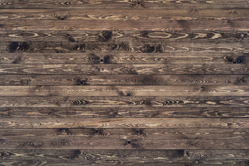 Dark wood texture background surface with old natural pattern. Grunge surface rustic wooden table top view