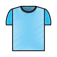 Sticker - shirt clothes isolated icon vector illustration design