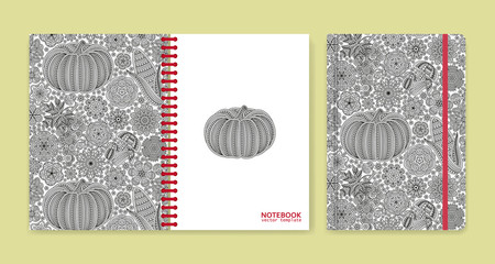 Wall Mural - Cover design for notebooks or scrapbooks with beautiful ornaments