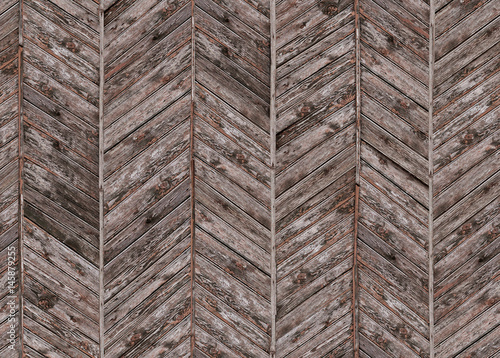 Seamless pattern with vintage parquet floor panels Canvas Print