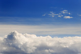 Fototapeta Na sufit - beautiful blue sky with clouds background. Sky with clouds weather nature cloud blue