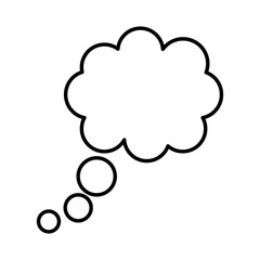 Wall Mural - dreams cloud isolated icon vector illustration design