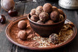 © yuliiaholovchenko - Vegan homemade truffles