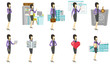 © Visual Generation - Vector set of illustrations with business people.