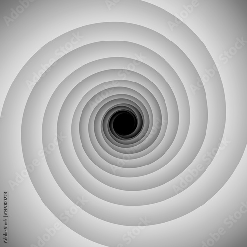 Zdjęcie XXL spirala wirowa hipnotyczny z cienia ilustracji wektorowych