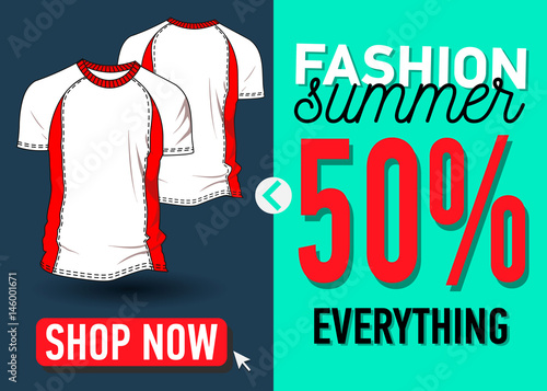 Fashion Summer Web Banner Sale Banner Design Template With A