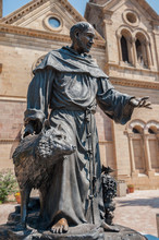 Statue Of Saint Francis With Wolf