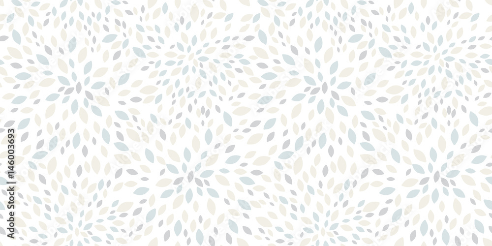 Vector light grey leaves bursts seamless repeat pattern design background texture. Perfect for modern greeting cards, wallpaper, fabric, home decor, wrapping projects. - obrazy, fototapety, plakaty 