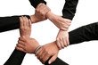 © MySimply - Isolated group of diverse hands