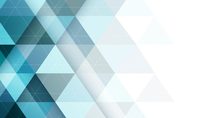 Wall Mural - abstract vector triangular symmetrical background.