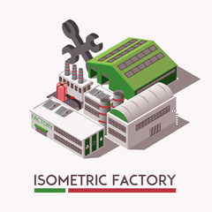 Poster - Factory Isometric Set