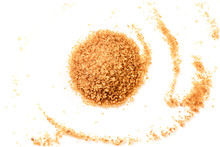 Mound Of Brown Sugar From Above With Copyspace