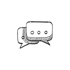 Sketch icon - Chat bubbles