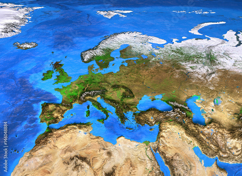 Obraz mapa Europy   mapa-swiata-w-wysokiej-rozdzielczosci-skoncentrowana-na-europie