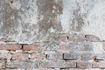 cracked concrete vintage brick wall background