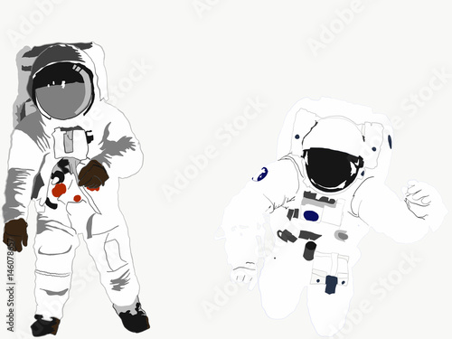 宇宙飛行士のイラスト Stock Vector Adobe Stock