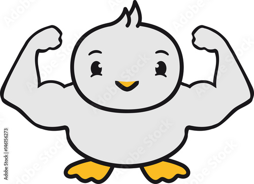 Muskeln Stark Sexy Mannlich Bodybuilder Trainieren Fitness Posieren Muskulos Suss Niedlich Klein Baby Kind Ente Vogel Comic Cartoon Buy This Stock Illustration And Explore Similar Illustrations At Adobe Stock Adobe Stock