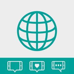 Wall Mural - web icon stock vector illustration flat design