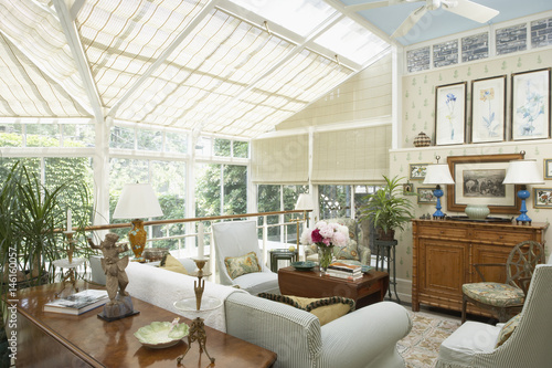 two story garden and kitchen conservatory second floor garden room casual slipcovered furniture - Kitchen Conservatory two story garden and kitchen conservatory second floor garden room casual slipcovered furniture - Kitchen Conservatory