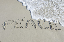 Peace Written In The Sand