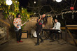© Hello Lovely/Blend Images - Band performing music on stage