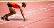 © vectorfusionart - Full length of sport runner at start line
