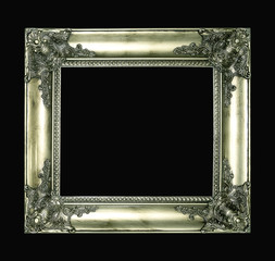 Silver picture frame isolated