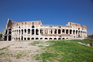 travel amazing Italy series - Colosseum in Rome on a sunny day